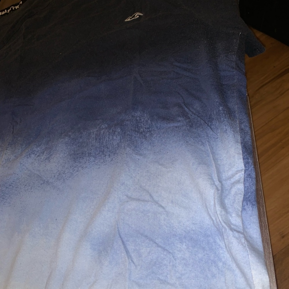 Hollister Two Tone Men's T-shirt Size Medium Blue, White